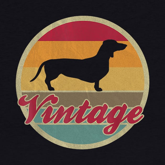 Dachshund Retro Vintage Sunset by Xamgi